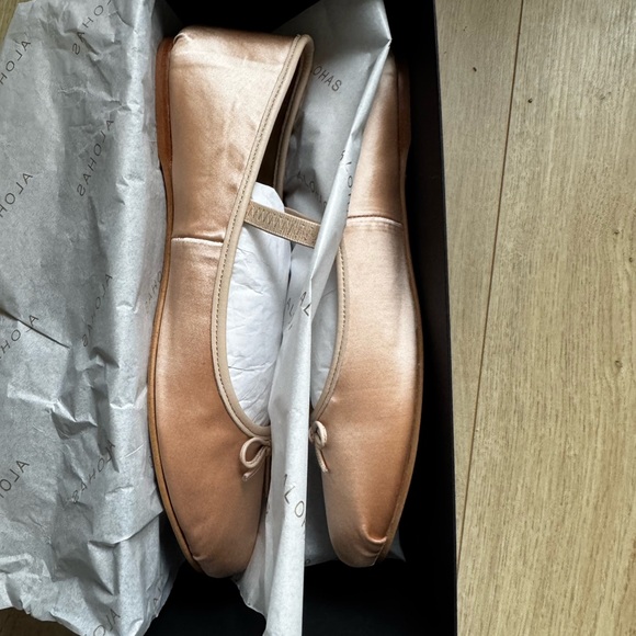Alohas Odette Pale Pink ballet flats (satin) size 41 (US 10) - Picture 3 of 3